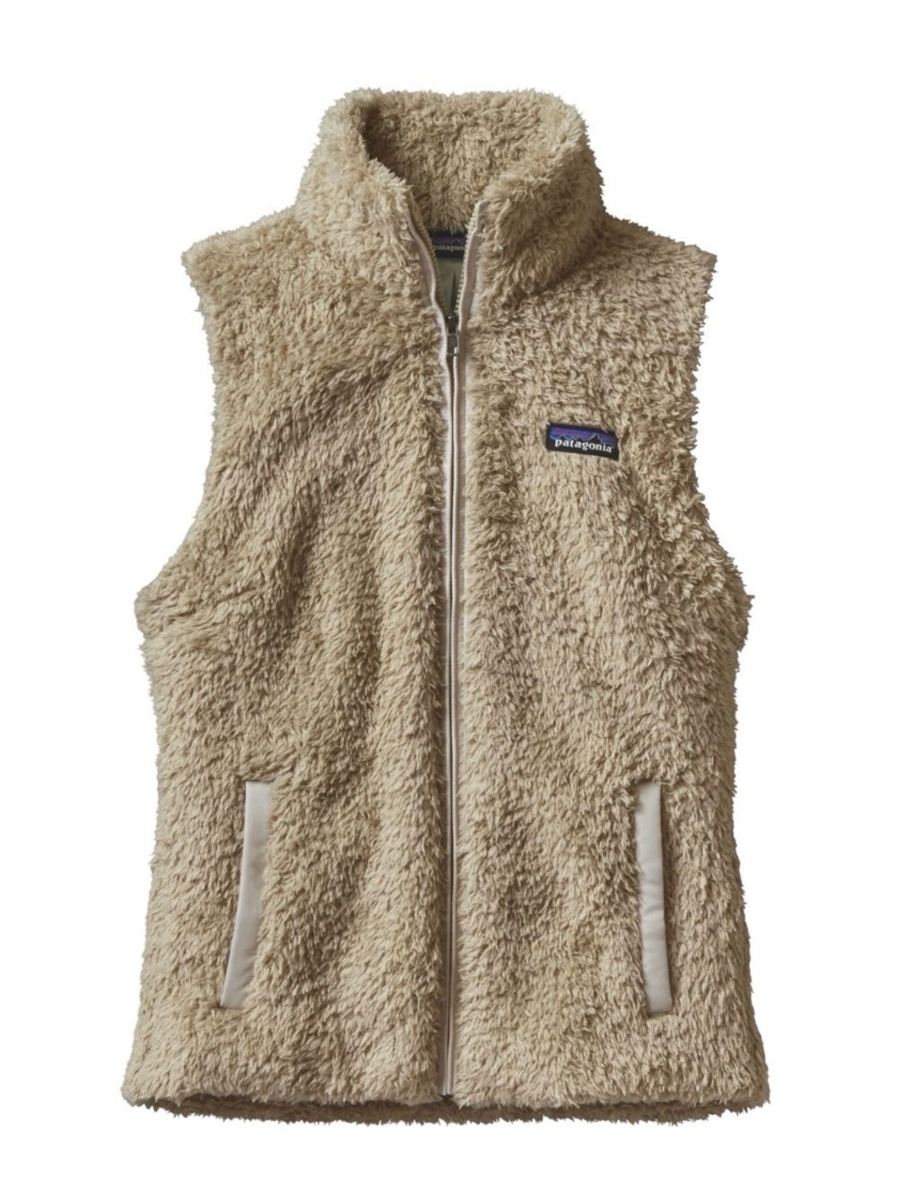 Patagonia Los Gatos Tan Outdoors Hiking Fuzzy Fitted Vest Small